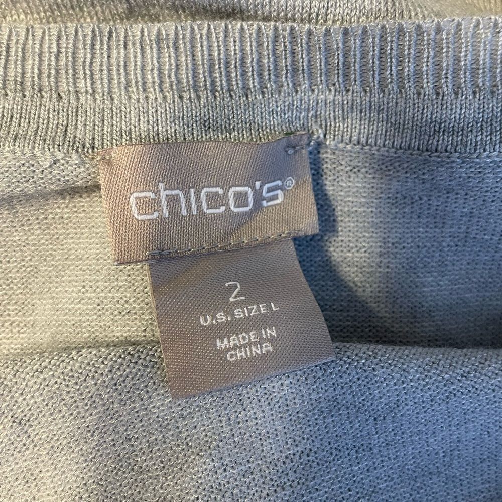 Chico’s Knit Button Front Leopard Print Cardigan … - image 10